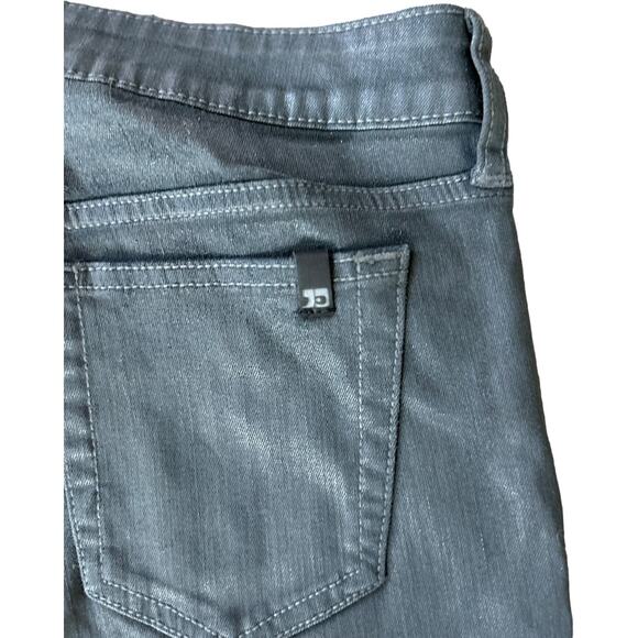 NWOT Joes Jeans Charcoal Black Gray Coated Denim Mid-Rise Skinny Jeans 29 - Picture 7 of 11